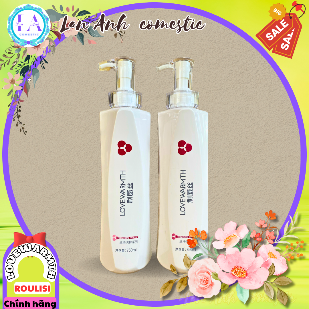 Bộ Dầu Gội Roulisi Professional Keratin Dầu gội LOVEWARMTH Dầu gội phục hồi tóc hư tổn Dầu gội hương nước hoa