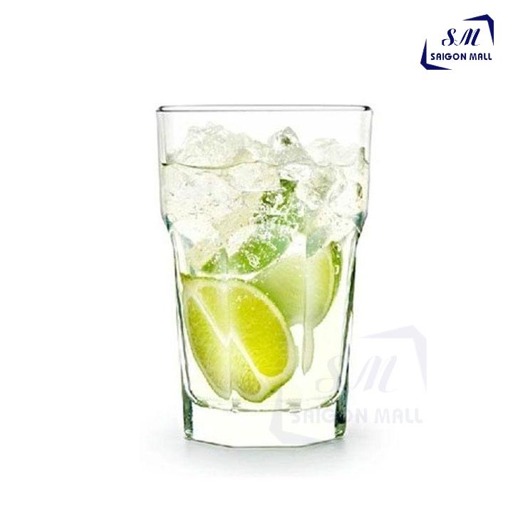 Bộ 6 ly thủy tinh 8 góc TRUNG KH330 CAO CẤP - Ly uống cafe, sinh tố cao cấp - 6 ly