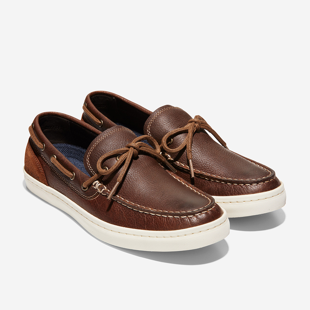 [FreeshipMAX] Giày Cole Haan Nantucket Deck Camp Moc Loafer – Nâu gỗ