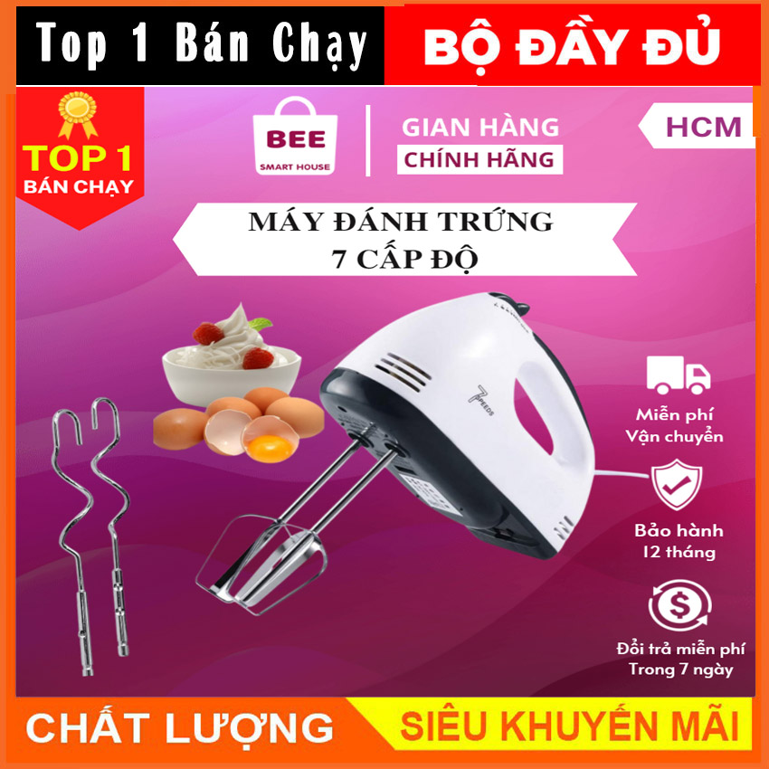 Hàng tốt- máy đánh trứng cầm tay mini 7 tốc độ cao cấp công suất 350w mẫu mới 2023 máy đánh trứng tự động, máy đánh bọt cà phê gala store