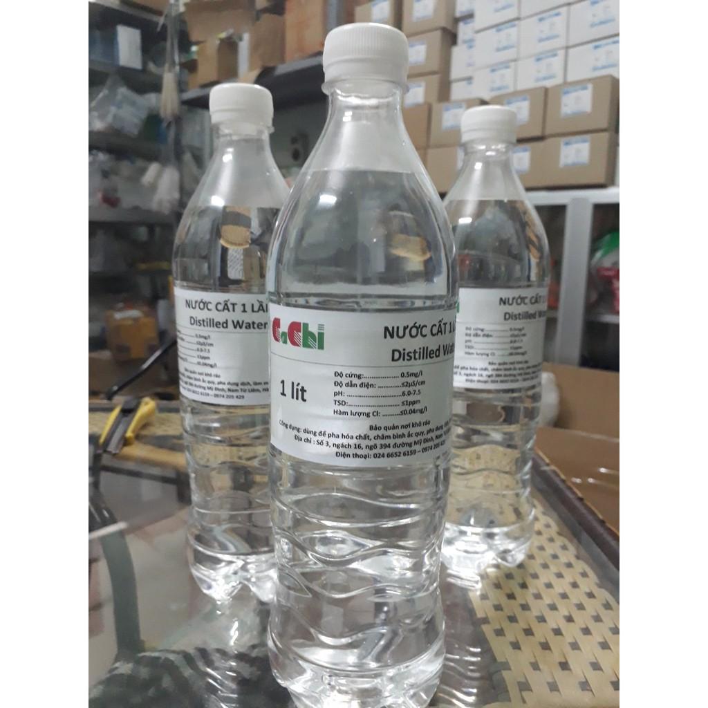 Nước cất 1 lần chai 1L