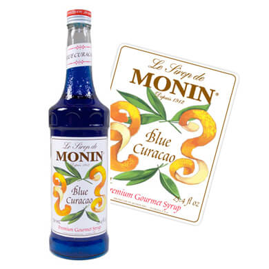 Syrup Monin chai thủy tinh hương vỏ cam xanh Chai 700ml - siro monin curacao, syrup, si rô, siro - CỬA HÀNG SỆT