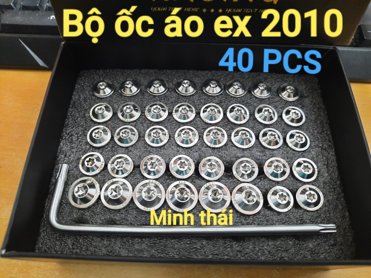 [HCM]ốc áo ex 2010 (40 con) inox