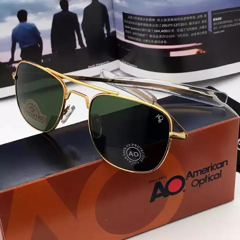 Kính râm AO Eyewear USA 56mm/ 18mm/ 140mm ( Size: 56mm ) ✔️ Khung kính: Titanium & Acetate ✔️ Bản lề: Bản đôi - ốc Xuất xứ: USA