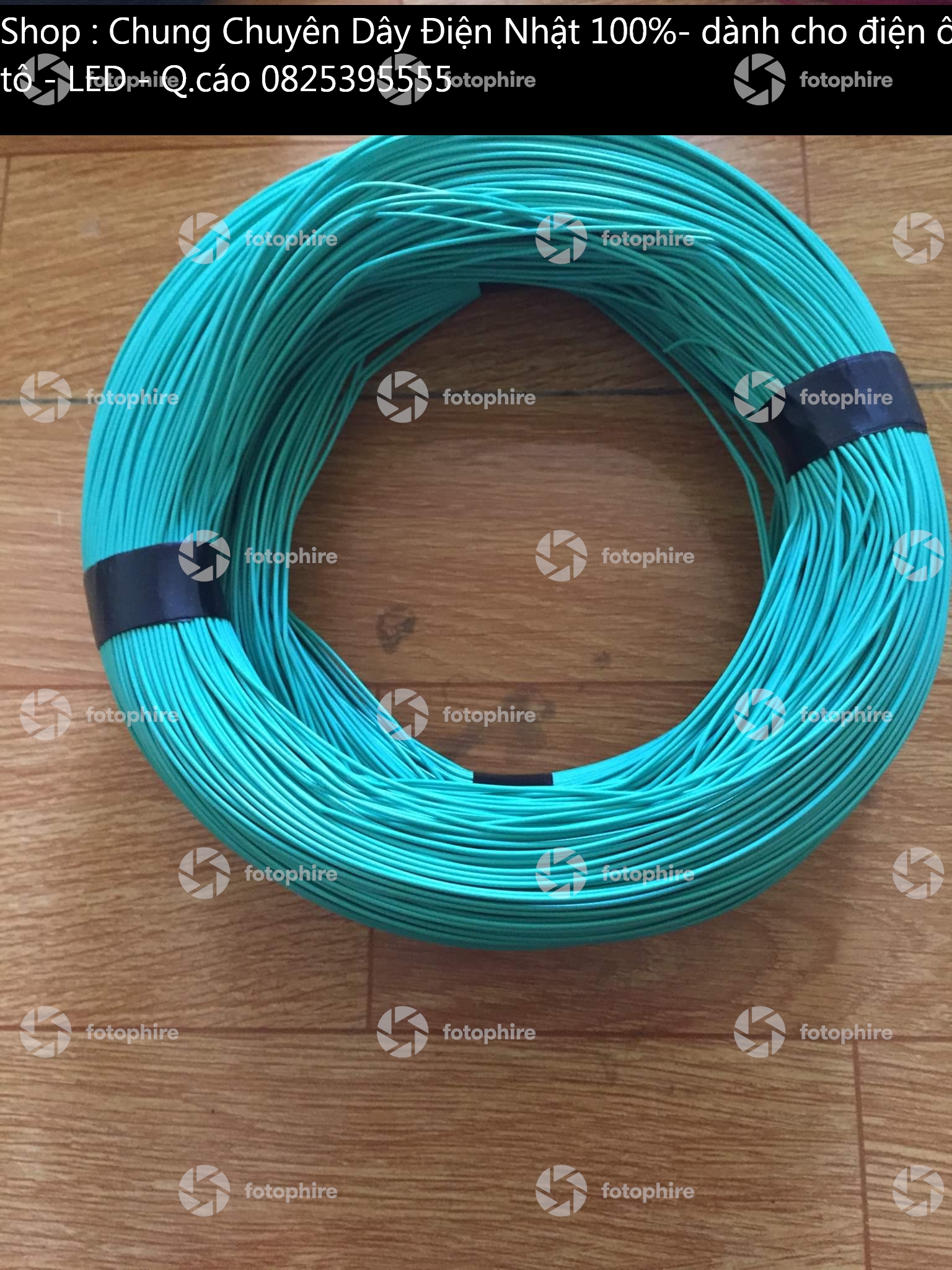 Dây điện nhật 0,75mm 100m màu xanh