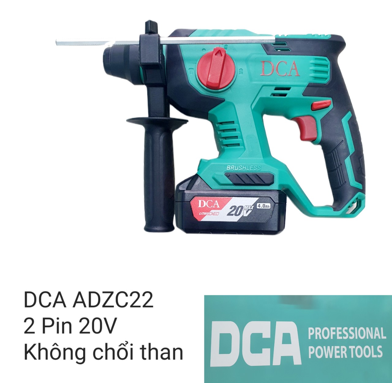 Máy khoan bê tông pin 20v dca adzc22z hàng chính hãng , bảo hành 6 tháng