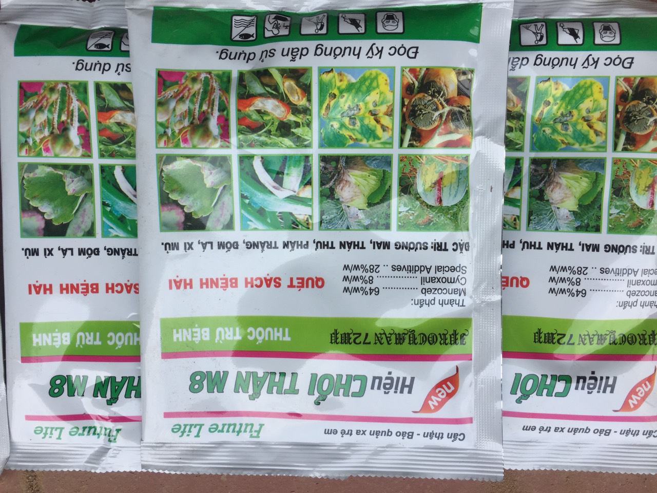 COMBO 3 Gói Thuốc trừ nấm bệnh chuyên nấm, vàng lá, phấn trắng trên hoa hồng