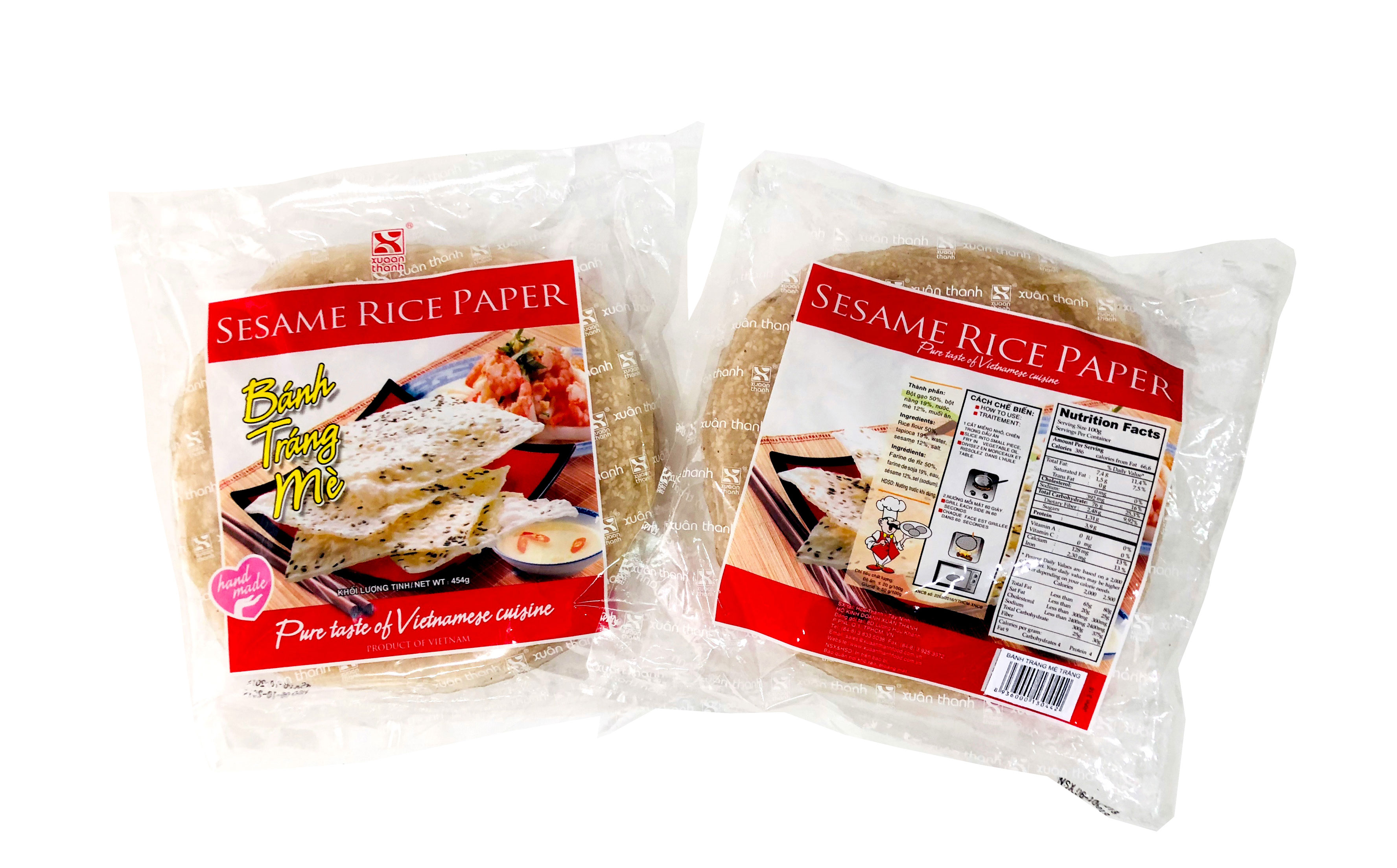 Bánh tráng mè trắng Xuân Thanh 454g