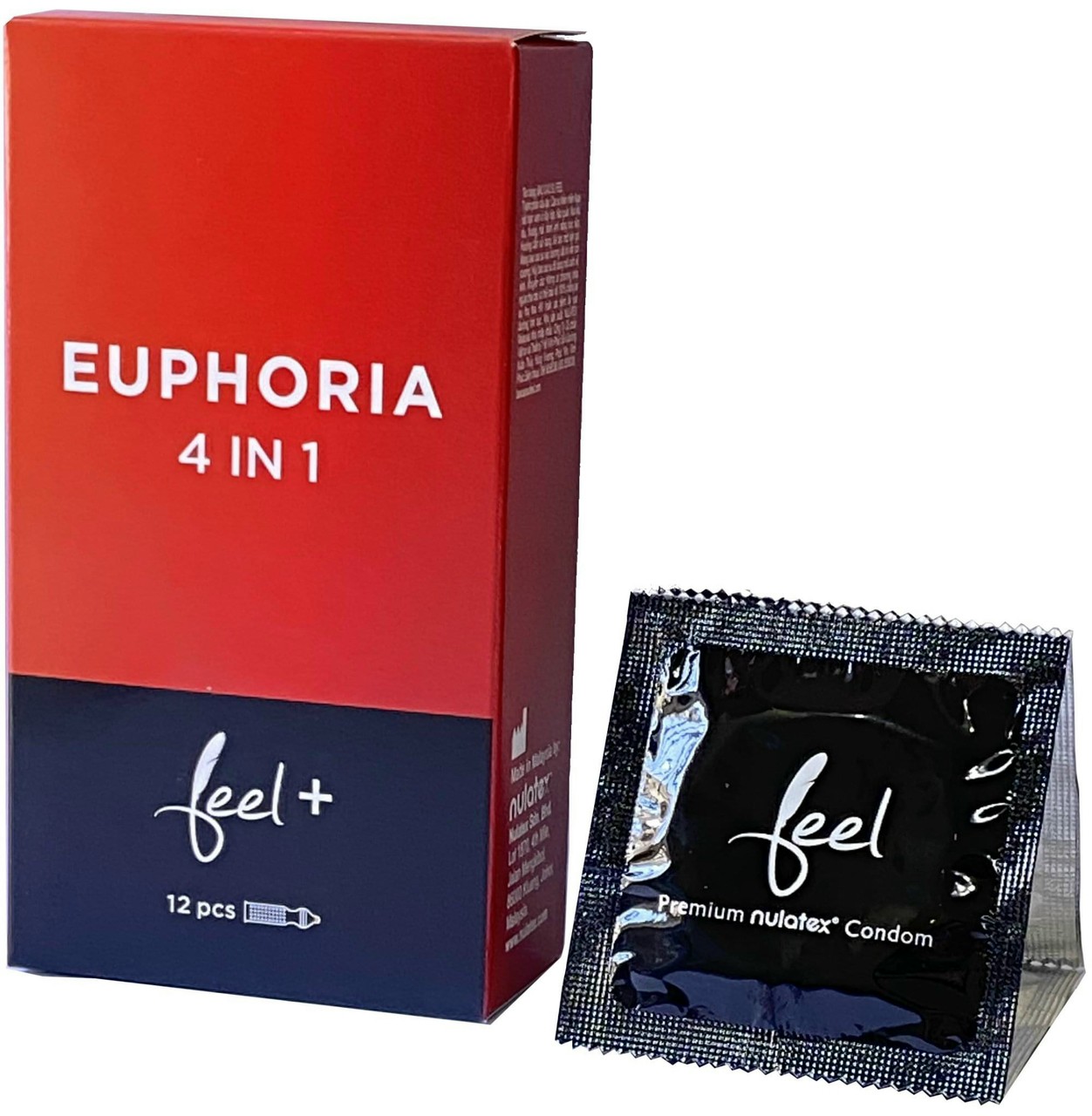 Bao cao su Feel 4 in 1 kéo dài thời gian - hộp 12 cái