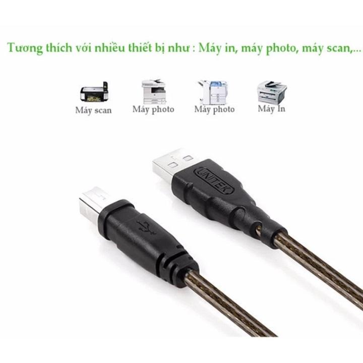 Cáp tín hiệu usb máy in, máy scan 1.8m unitek y-c419