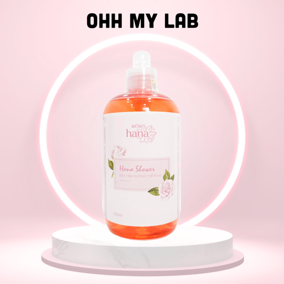 Sữa tắm hương nước hoa riori rose 500ml - 1000ml