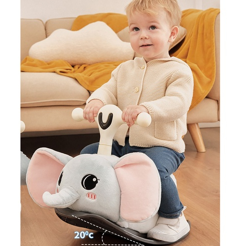 Xe chòi chân cho bé 2in1 xe chòi chân đa năng bập bênh cho bé có đèn nhạc hình thú