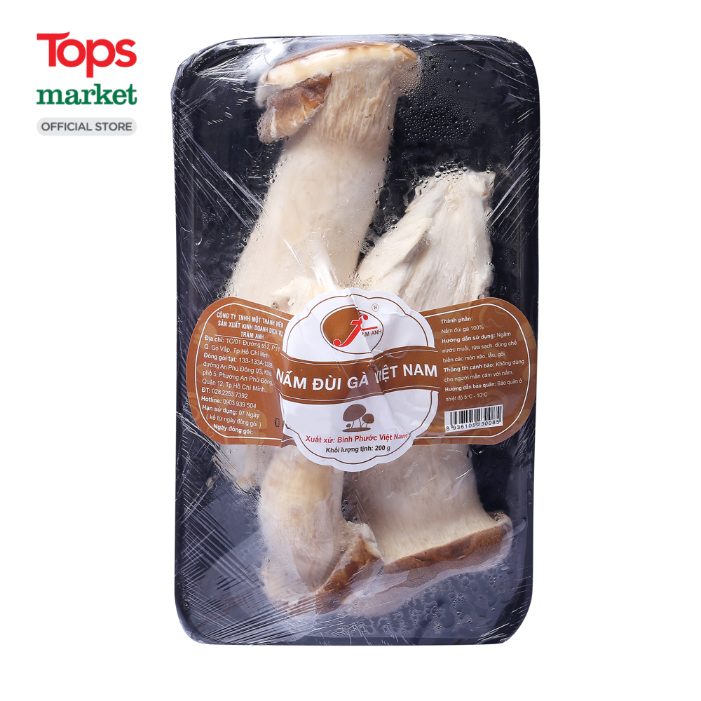 Nấm Đùi Gà Đông Á Việt Nam 200G - Siêu Thị Tops Market
