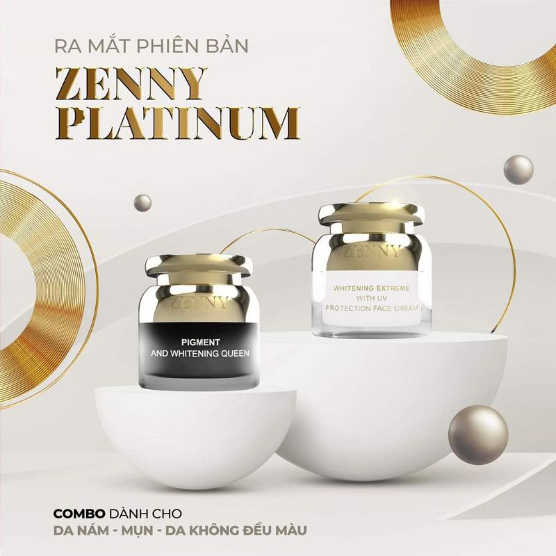 Bộ kem face zenny platium - tặng kèm serum 10ml và sữa rửa mặt 20g