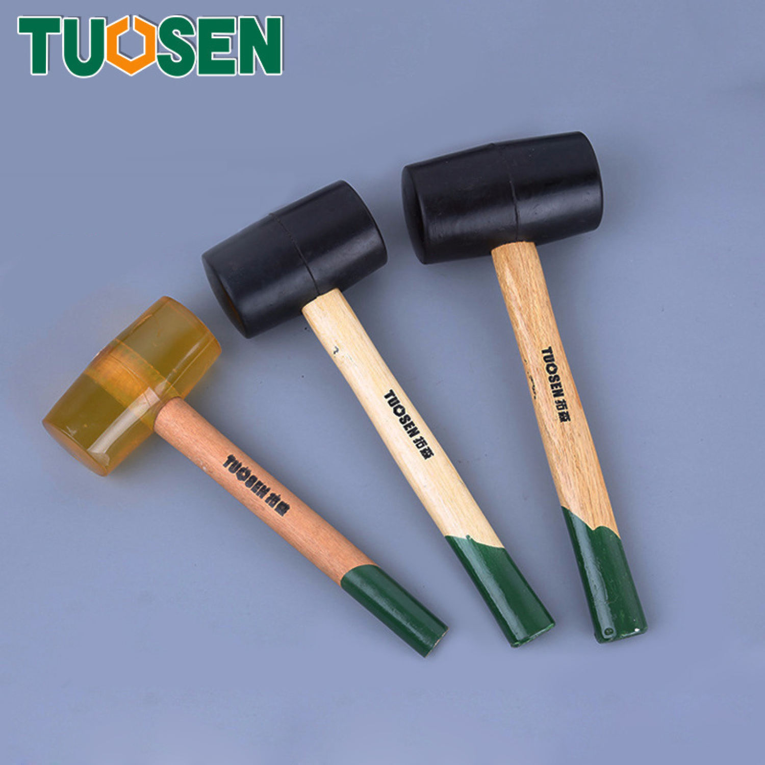 Búa cao su ̀500g, 750g, 1000g, 1500g, 2000g, 3000g, búa cao su cán gỗ tuosen