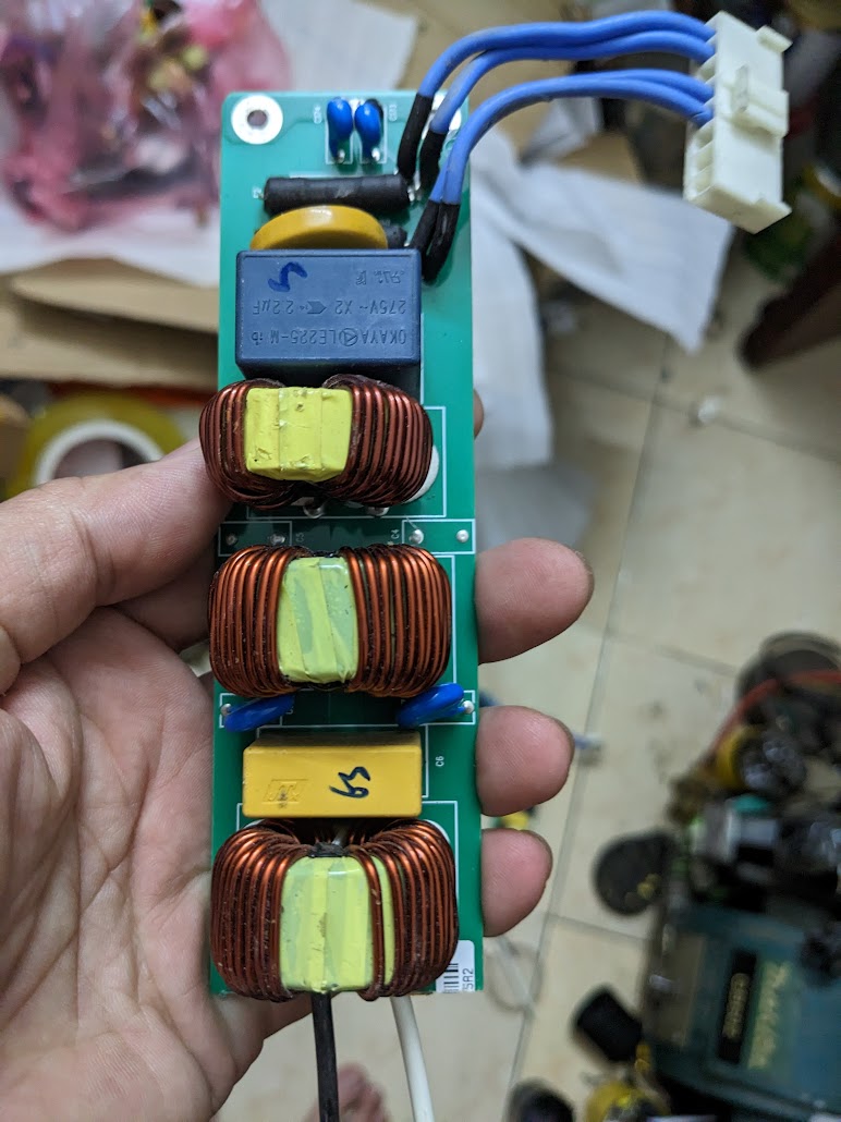 Vỉ mạch lọc nguồn emi Okaya 3 tầng 15A chuyên dụng lọc nguồn, chống sét cải thiện âm thanh cho Audio, bảo hành 6 tháng