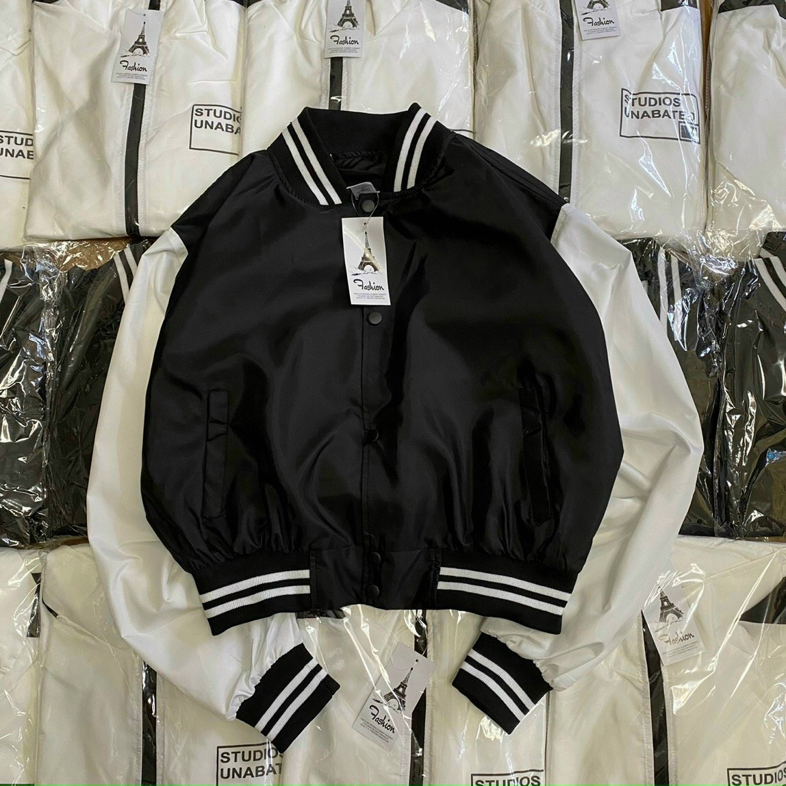 [ HÌNH THẬT SP 100% ]Áo Khoác Bomber Nữ Form Croptop Cúc Bấm 2 Lớp Dày Mịn Siêu Đẹp - CLITUS FASHION