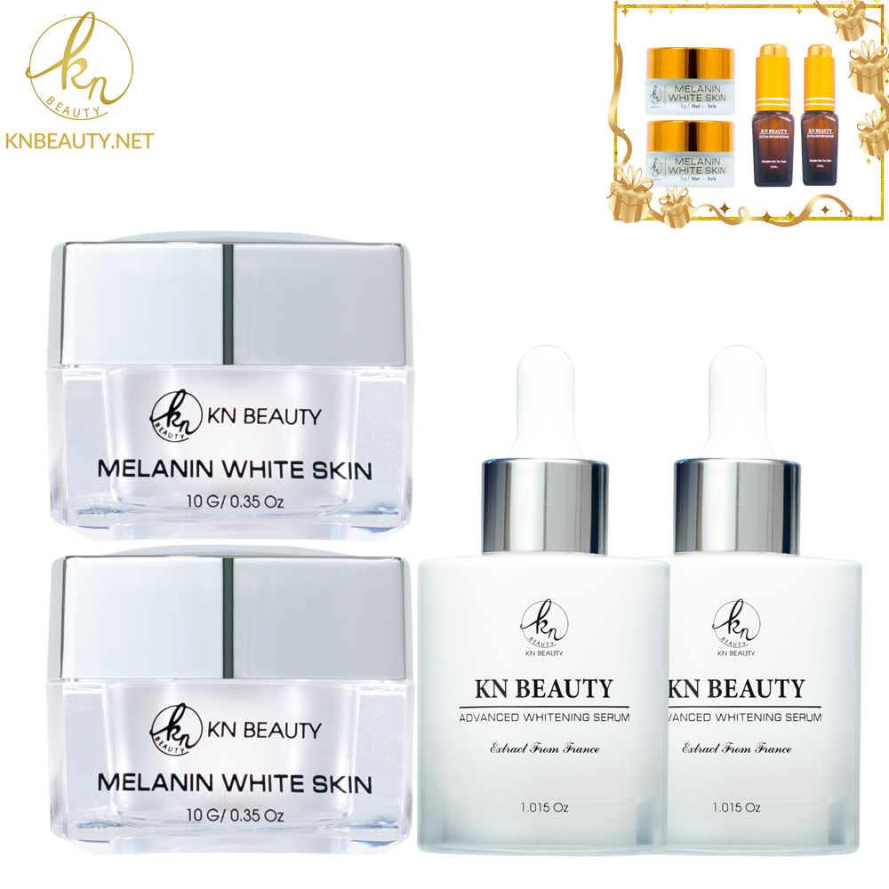 KN Beauty - Combo ngừa nám trắng da KN Beauty gồm 02 Kem và 02 Serum