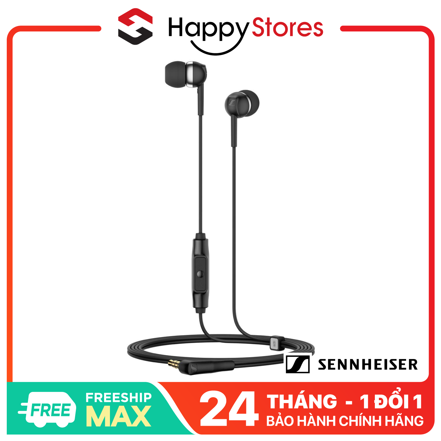 Tai Nghe Nhét Tai Sennheiser CX 80S Bảo Hành Chính Hãng 2 Năm