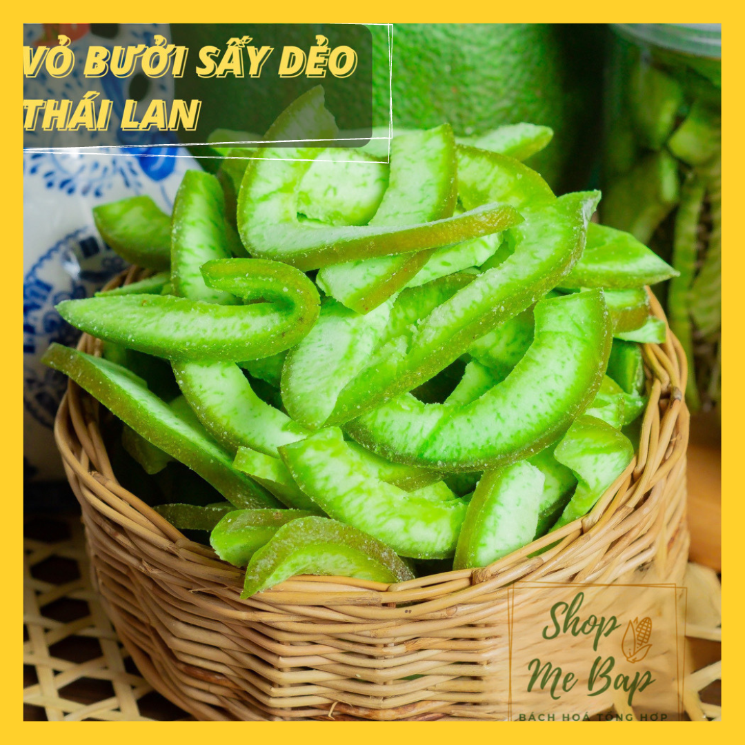 Vỏ bưởi sấy dẻo 250g - mứt vỏ bưởi nguyên chất 100% tự nhiên - shop mẹ bắp