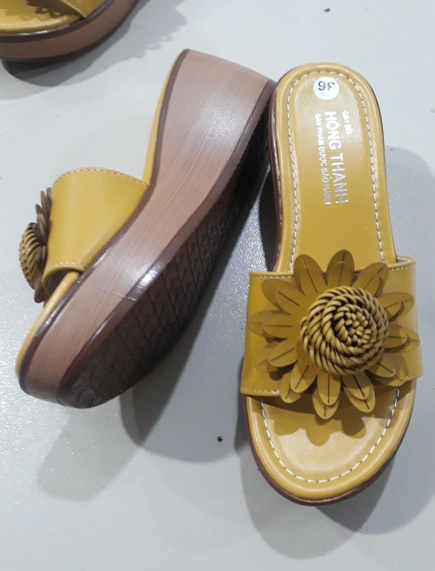 (hình thật) dép kiểu nữ đế bánh mì cao cấp hàng đóng thương hiệu siêu êm siêu bền