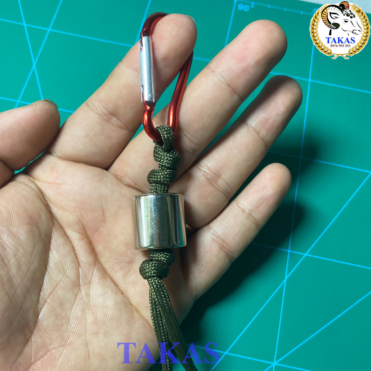 Móc Khóa Nam Châ.m Hít Bi siêu chặt