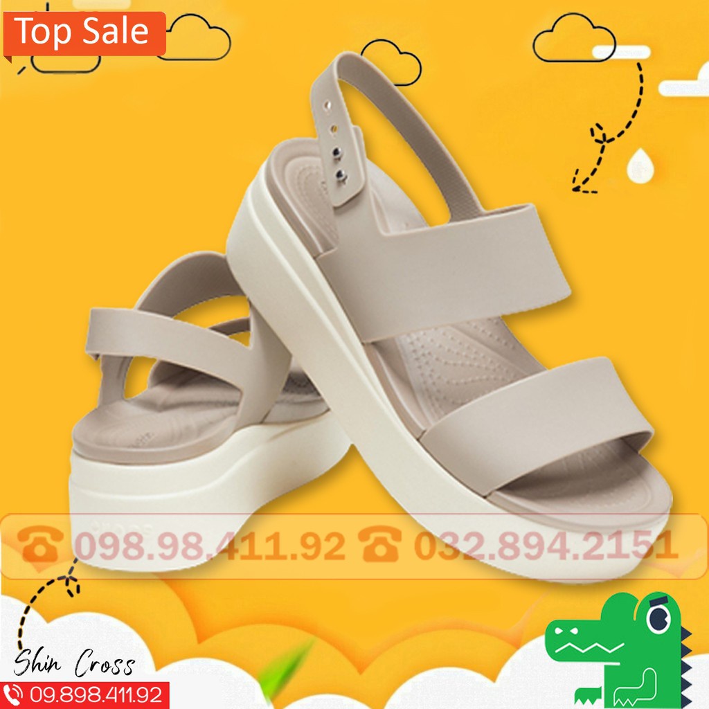 Dép sandal cross đế  cao có qoai  6cm có quai nhiều màu DCDC71 size 35 36 37 38 39 40