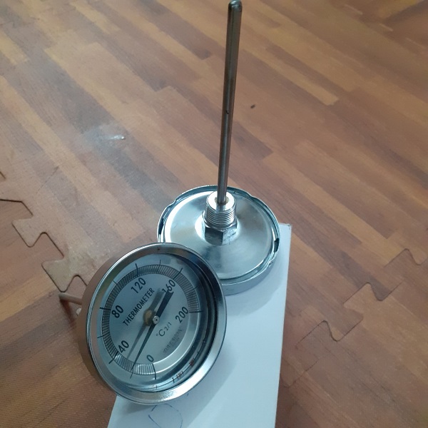 Đồng hồ đo nhiệt độ cơ inox 200 độ c - daewon hàn quốc
