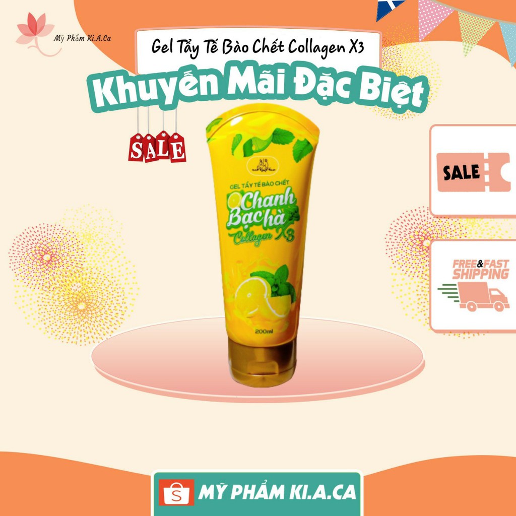 Gel tẩy tế bào chết Colagen x3 dùng cho cả mặt & body