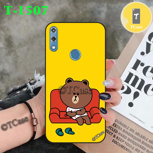 [HCM]Ốp lưng Vsmart Star 4 dẻo đen in hình Gấu Nâu Cute