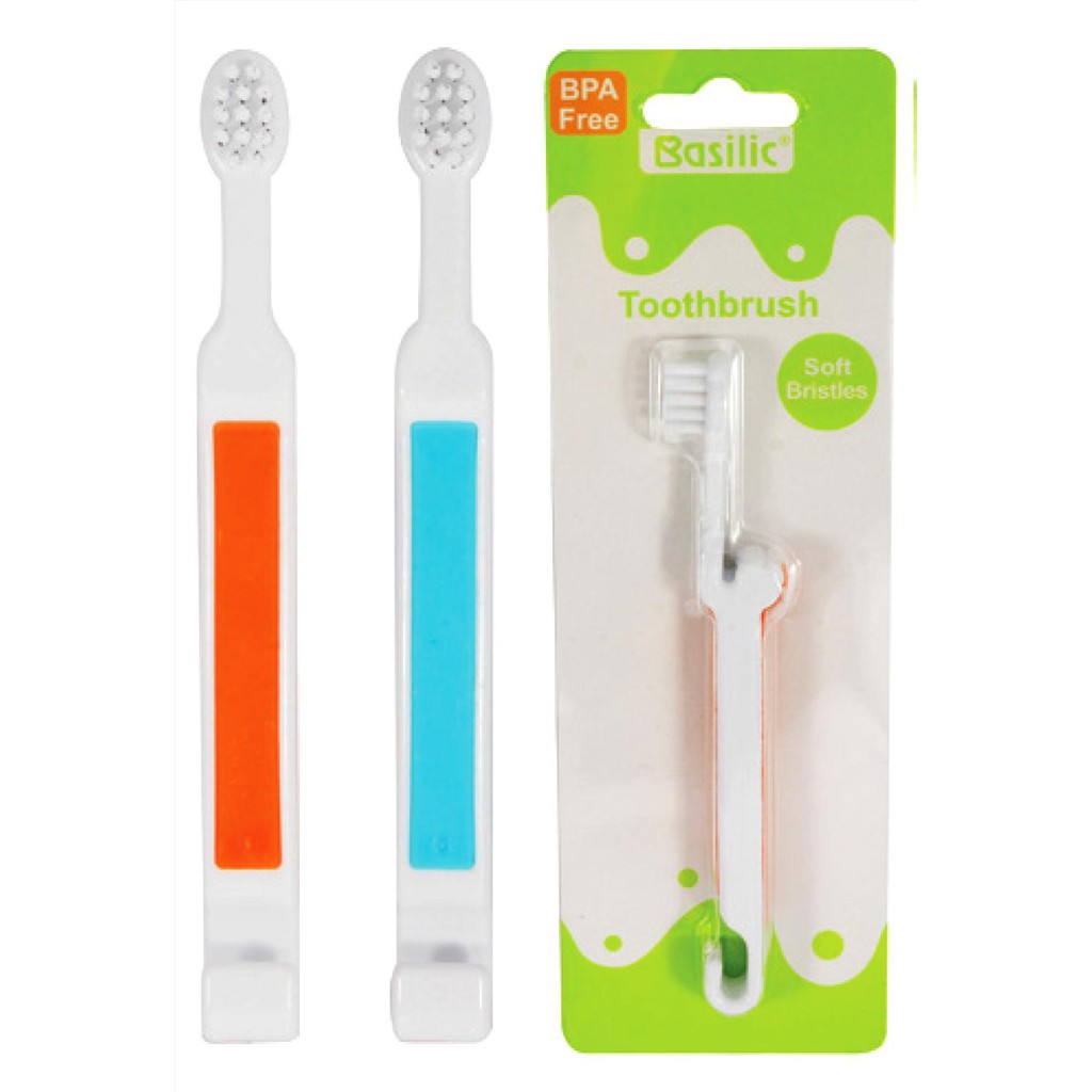 Bàn chải đánh răng lông mềm cho bé Basilic