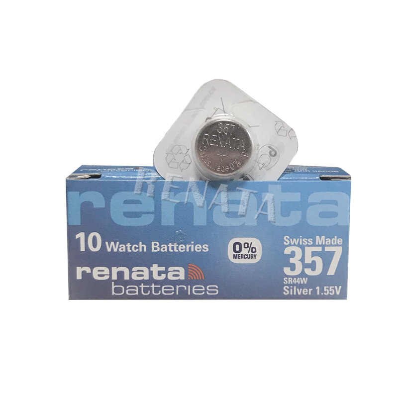 Pin renata 357 pin sr44w ; pin 1.55v silver oxide renata 357 sr44w xuất xứ thụy sỹ