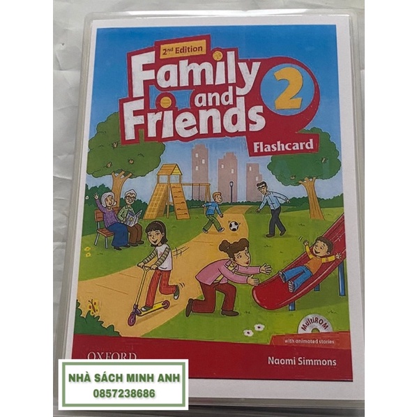 Flashcard family and friends 2 ép plastic bền đẹp