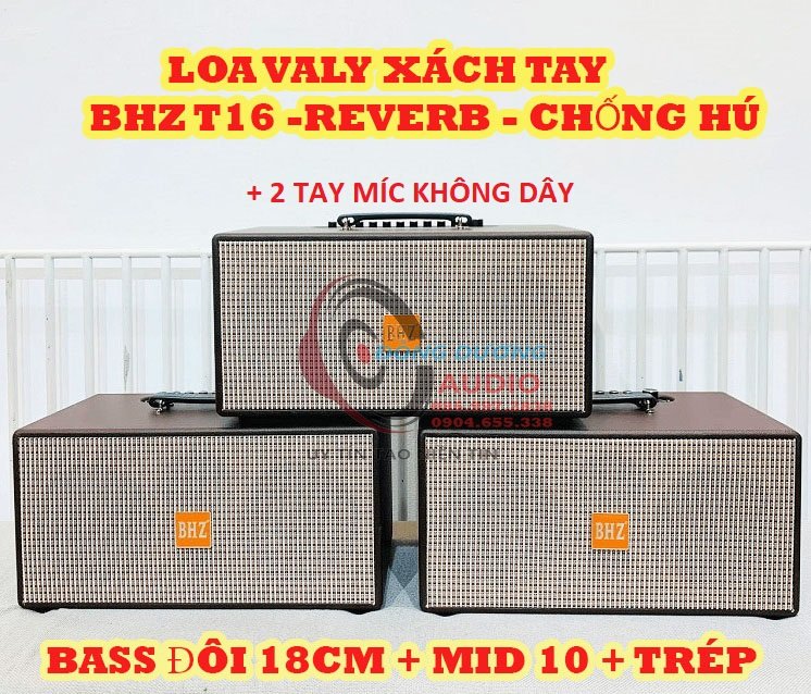 LOA KÉO XÁCH TAY VALY - CMAUDIO 216 - LOA KÉO 2 BASS 16 - THIẾT KẾ ĐẸP MẮT - KẾT NỐI ĐA DẠNG