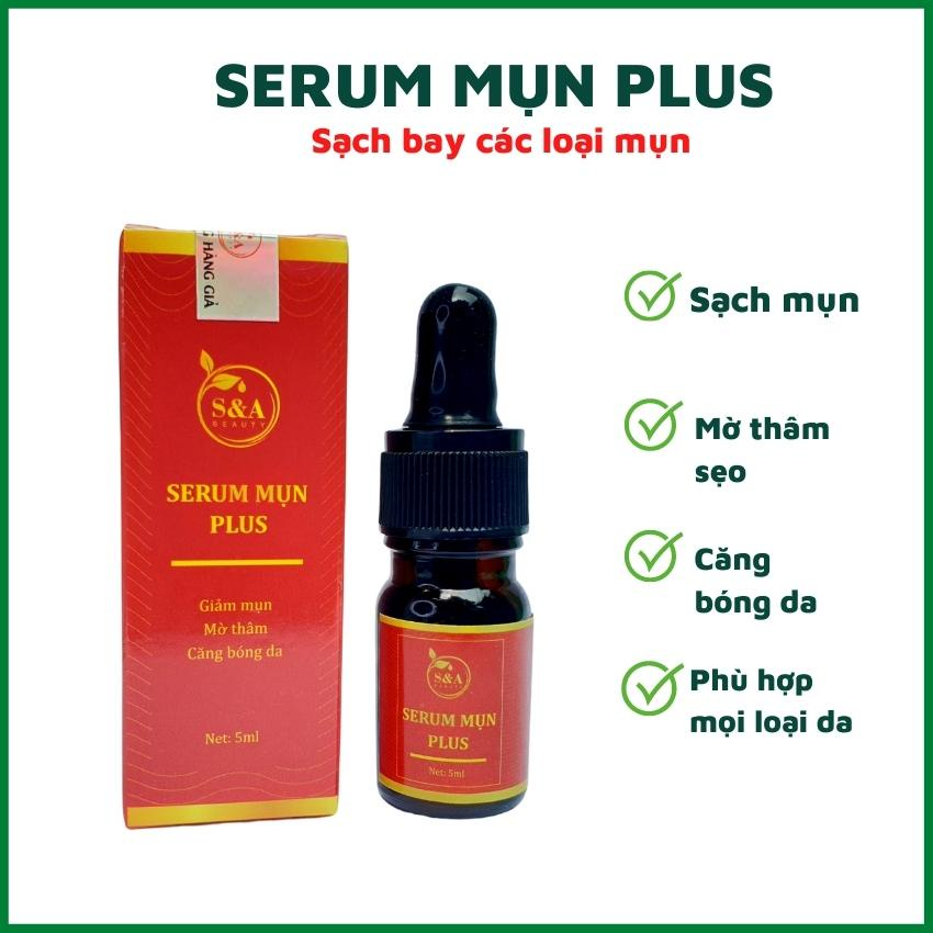 Serum mụn Plus, serum sạch mụn dưỡng da mờ thâm sẹo hiệu quả với mọi loại da mụn