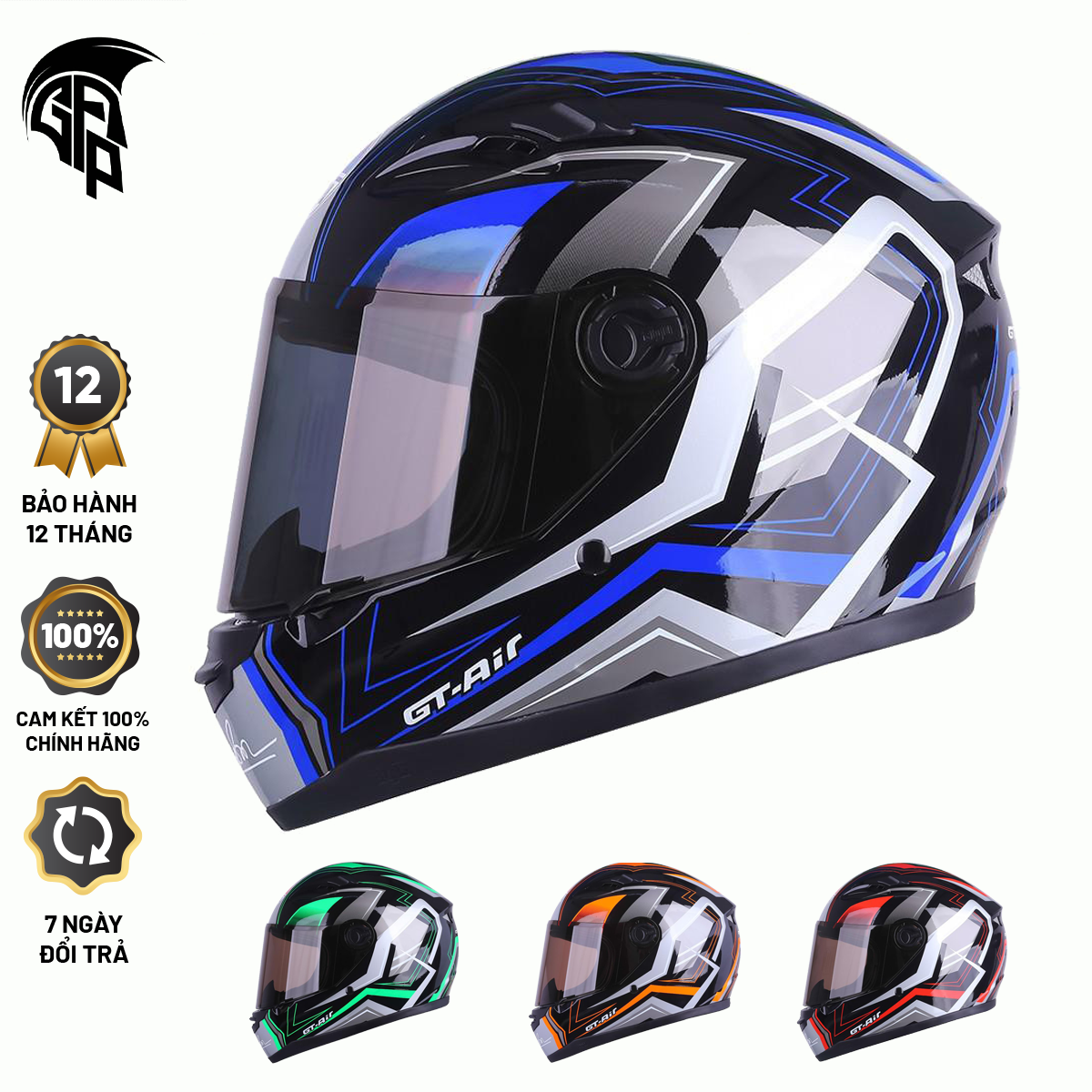 Mũ Bảo Hiểm FullFace AGU - Tem 11 Cao Cấp
