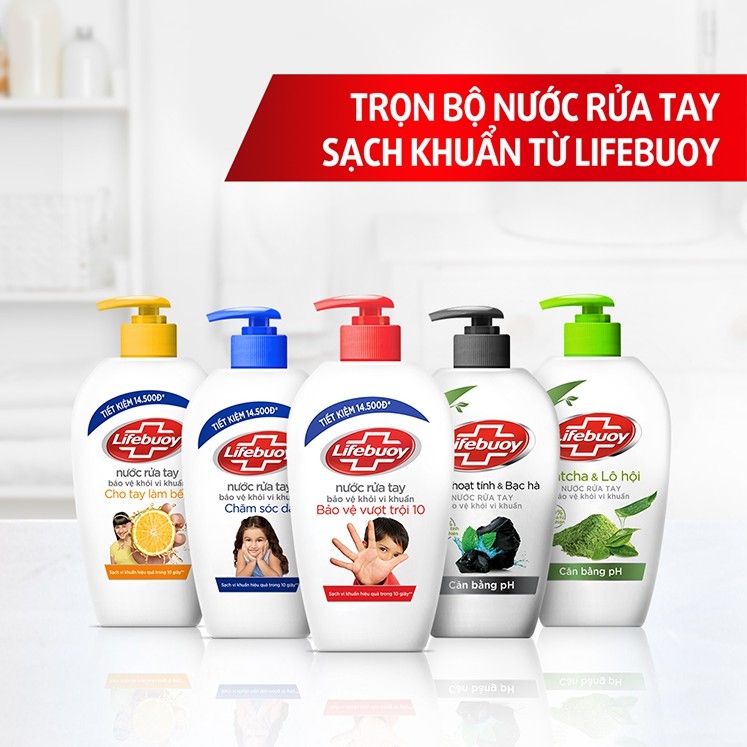 combo 2 chai nước rửa tay lifebouy chai 180ml( chat để chọn màu)