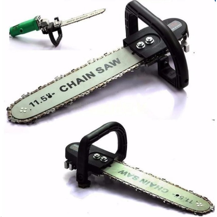 Bộ Chuyển Đổi Cưa Xích Gắn Máy Cắt Cầm Tay Thành Máy Cưa Gỗ - Lưỡi cưa xích - Cắt Gỗ Rất Hiệu Quả Cho Các Thợ Cưa  Sẻ  Chất Lượng Tốt Bền.