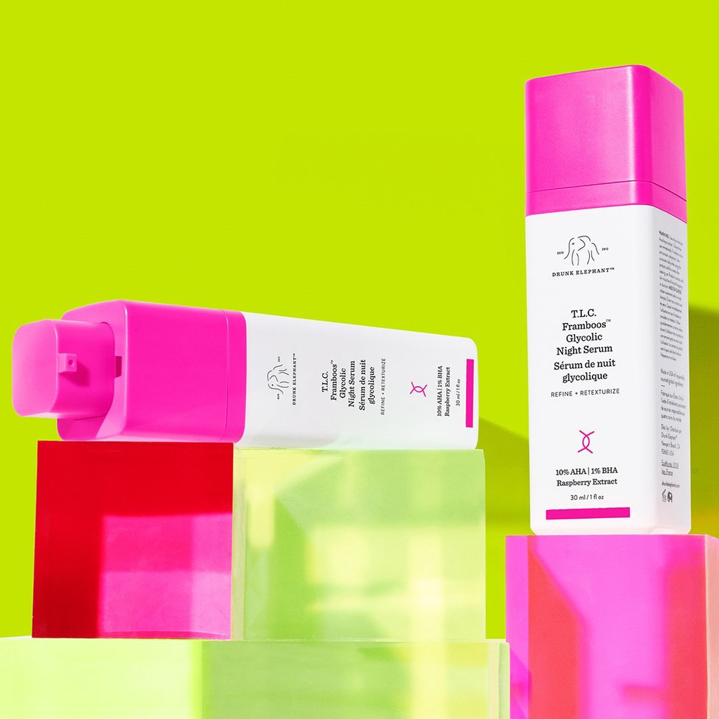 Serum tái tạo da ban đêm Drunk Elephant TLC Framboos Glycolic Night Serum