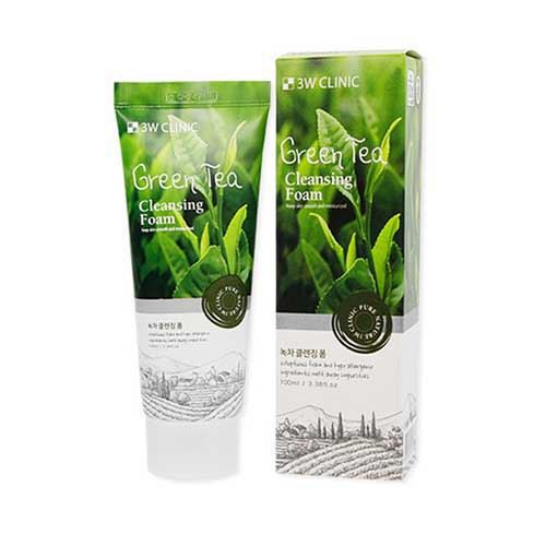 [HCM]Sữa rửa mặt trà xanh 3W Clinic Green Tea Foam Cleansing kiềm dầu ngăn mụn