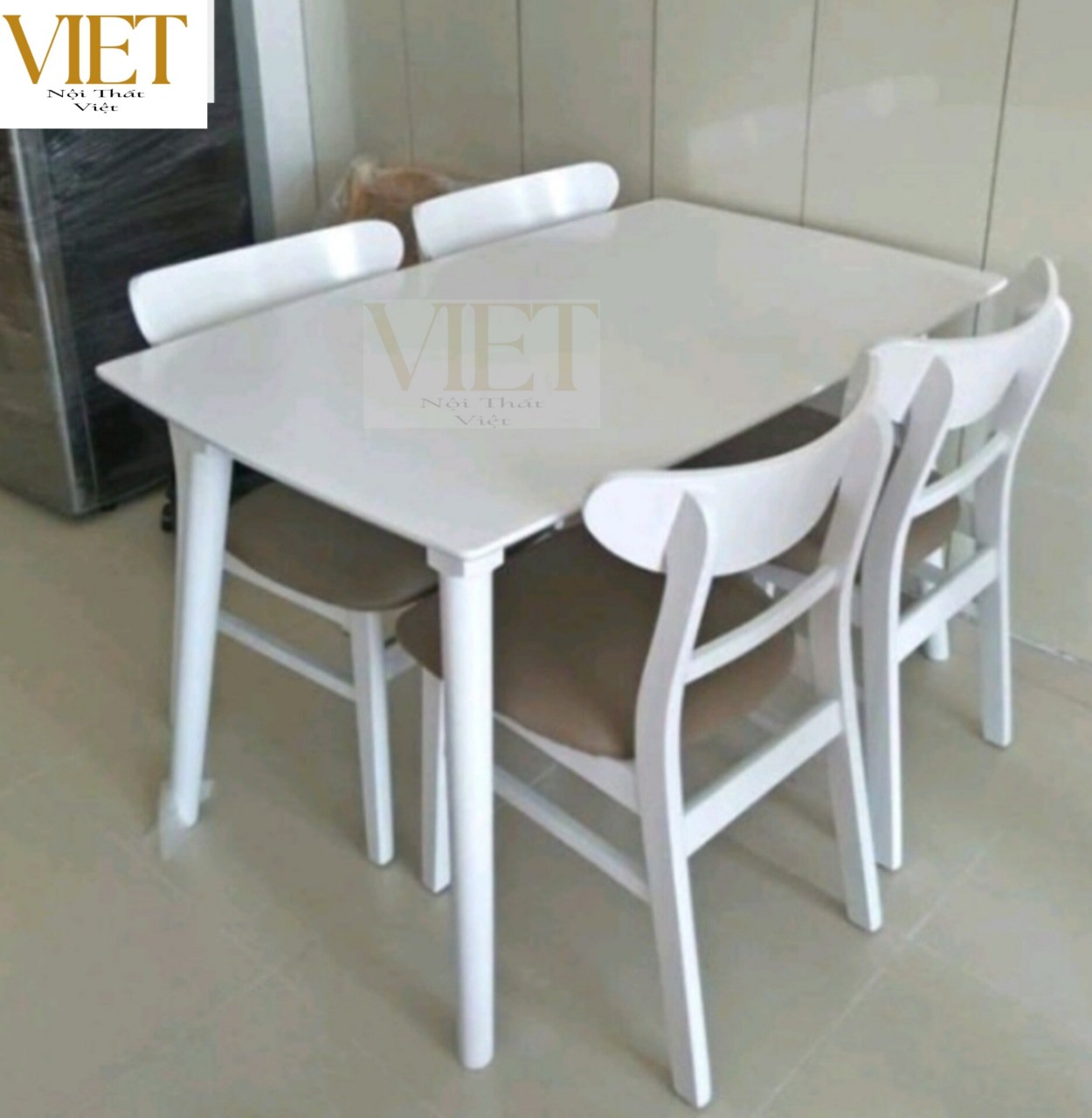 Bộ bàn ăn Mango 4 ghế - gỗ tự nhiên. miễn phí giao hàng HCM