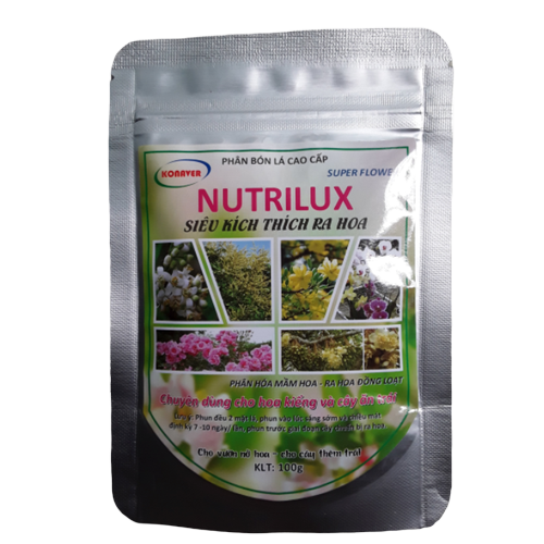 [HCM]Phân bón lá kích ra hoa Nutrilux Super Flower gói 100g