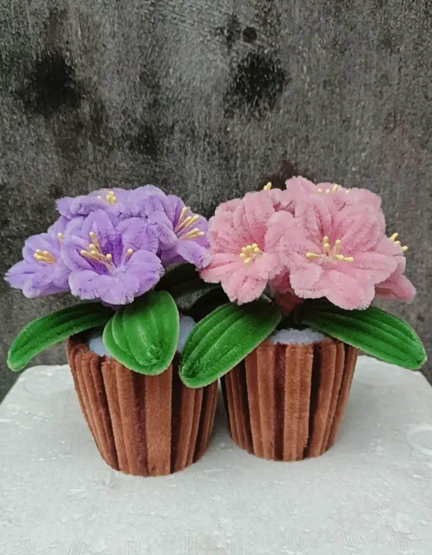 Chậu hoa mini handmade kẽm nhung để bàn trang trí, decor xinh