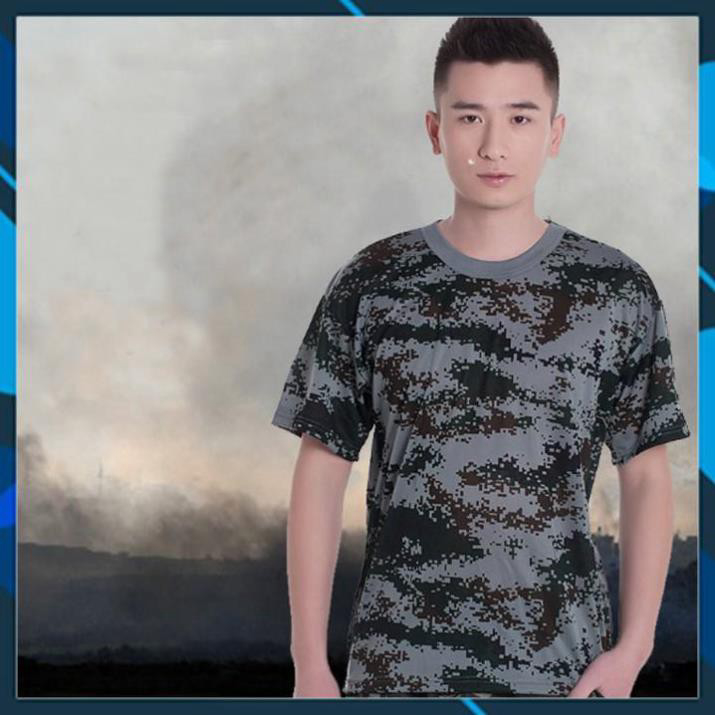 Áo Thun Nam Rằn Ri Lính Mỹ - Áo Phông Nam cotton - Áo Phông Quân Đội