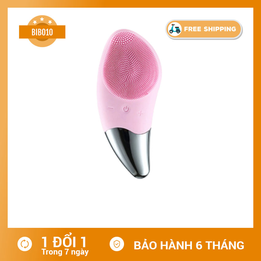 Máy rửa mặt silicon, máy rửa mặt massage mini, máy rửa Mặt Nâng Cơ công nghệ sóng rung Sonic Facial Brush. Bảo hành bởi BIBO10
