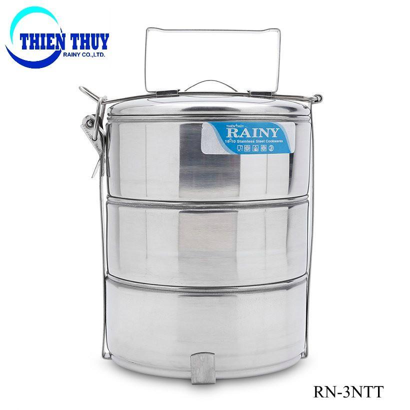 Camen đựng cơm Rainy Inox 3 Ngăn RN-3NTT