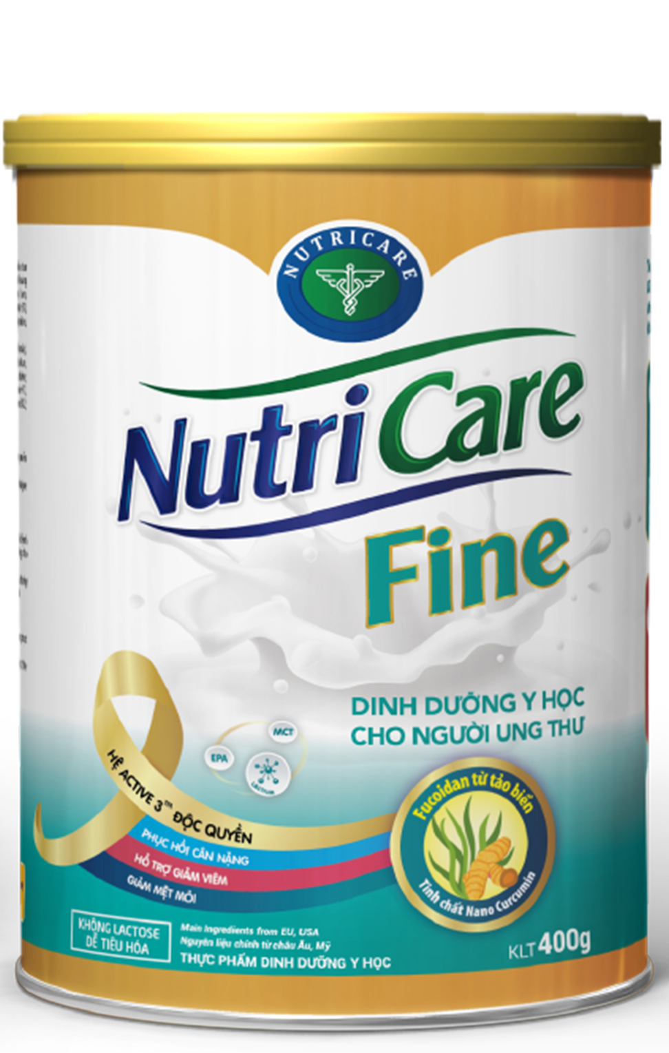 Sữa bột Nutricare Fine (400g) - dinh dưỡng y học cho người ung thư