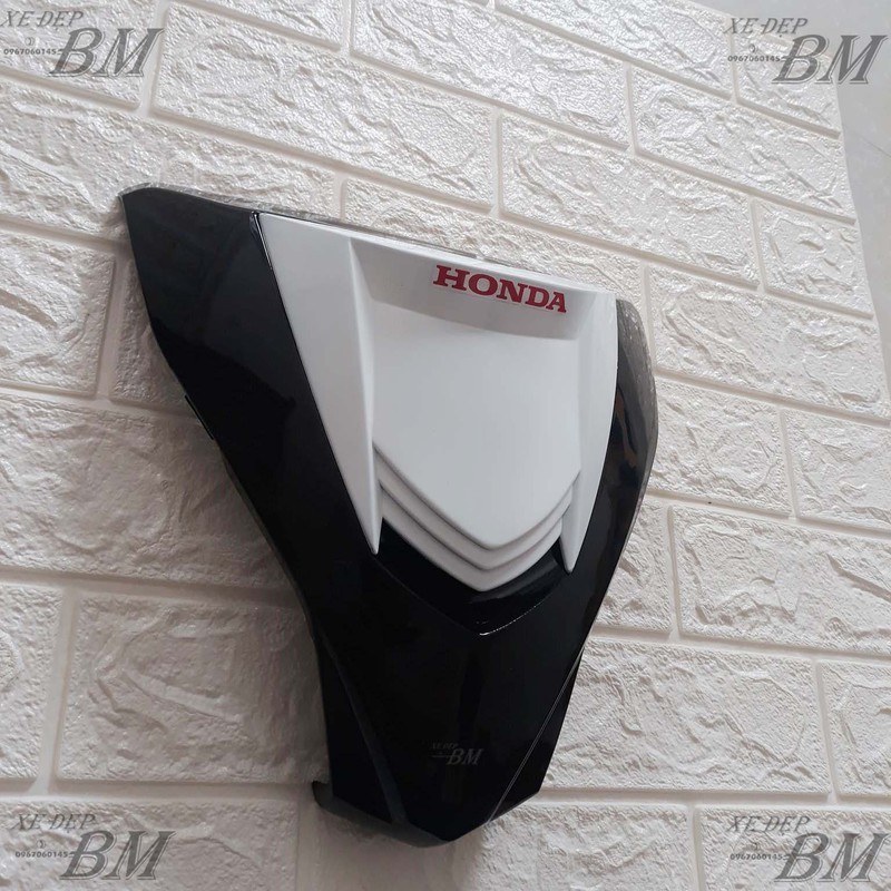 mặt nạ 2 tầng wave 110 đen trắng