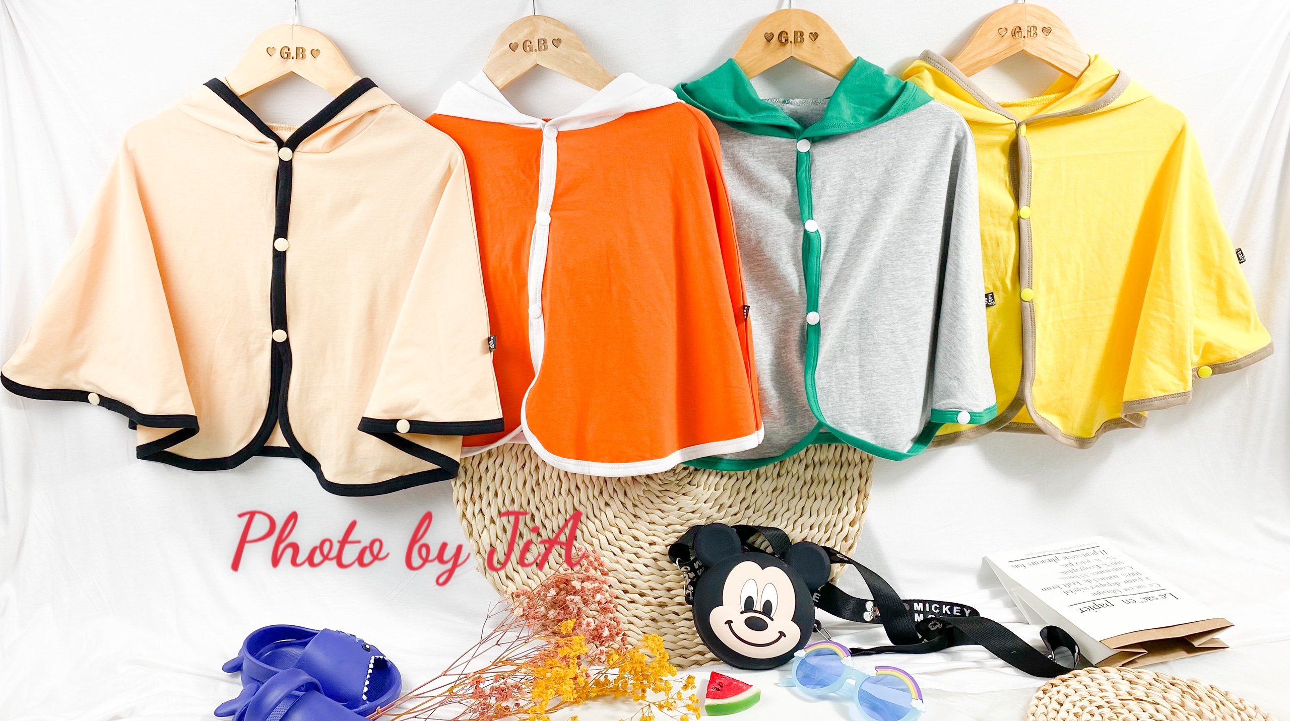 Áo choàng cho bé - áo choàng chống nắng, chống gió cotton 100% cực xinh cho bé yêu