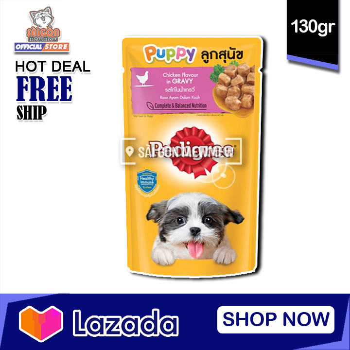 Pate cho cún pedigree puppy 130gr